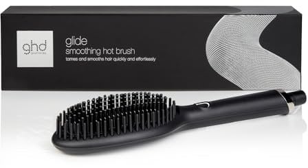 ghd Glide Hot Brush for Hair Styling, Ceramic Technology with Ioniser To Eliminate Frizz, Optimum 185°C Temp For Salon Smooth Styling