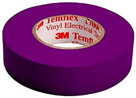 3M T1510 Temflex 1500 Vinyl Elektro-Isolierband, 15 mm x 10 m, 0,15 mm (5, Violett)