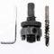 KATUR 1/2 Inch Hex Shank Arbor fits HSS Bi-Metal Holesaw Drill Bits Cut Hole Saw in Wood, Plastic, Drywall, Thin Metal (Silver)