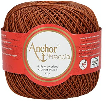 Anchor 4771006-00355 Häkelgarne, 100% Baumwolle, 355, Stärke 6, 88 Gramm