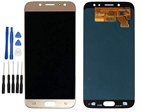ixuan pour Samsung Galaxy J7 (2017) J730F/DS J730FM/DS Vitre Tactile Ecran LCD Assemblé (Non Châssis) de Remplacement (Or)