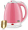 XAOBNIU 2L Stainless Steel Electric Kettle, Fast Boil Auto-Off & Boil-Dry Protection, 1500W (Color : Pink)