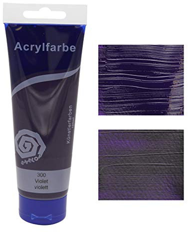 Paintersisters® Acrylfarben 120 ml, freie Farbwahl aus 24 Farbtönen, original Künstler-Qualität, zum Malen auf Keilrahmen, Leinwand (11 violett)