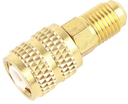R410A A/C 1/4'' mâle SAE à 5/16'' adaptateur SAE femelle, adaptateur R410A HVAC pour mini climatiseurs à système divisé(1/4SAE to 5/16SAE)