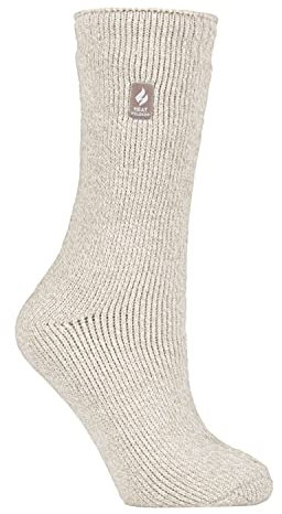 HEAT HOLDERS - Damen Extra Warm Innen Flauschig Thermosocken für Geschenk | Socken für Winter (DE/NL/SE/PL, Numerisch, 37, 42, Regular, Regular, Hafer)