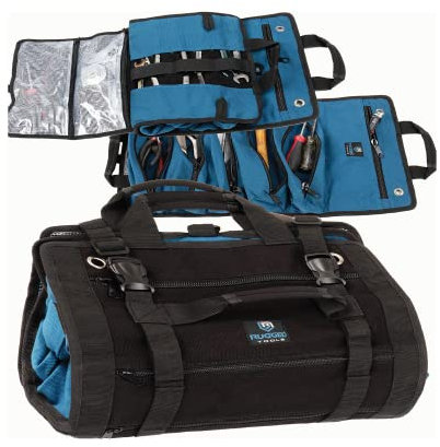 Rugged Tools Titan23-XL Tool Roll - Wrench Roll & Organizer - Canvas Tool Bag & Tool Pouch for Electrician, HVAC, Plumber, Carpenter or Auto Mechanic