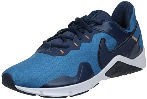 Nike Legend Essential 2 Walking Shoe Dk Marina Blue/Midnight Navy-O 8