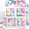 70Stück Babyparty Dekoration mit Luftballons und Buchstaben–Enthalten 32 Luftballons, 4 Durchsichtige Schachteln, 34 Buchstaben BABY*2+A-Z, Gender Reveal Party Deko, Baby Boxen Deko für Junge Mädchen