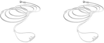 Teqler, Occhiali da ossigeno da 2,10 m per adulti con connettore standard (Confezione da 2)