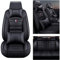 LAXTO Auto sitzbezüge für BMW 1er E87 1.Gen 5-Door 2004-2011,Leder sitzbezug Sets Komplettset 5-Sitze sitzschoner Wasserdicht Schonbezüge Innenraum Zubehör,Black