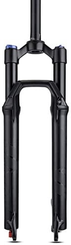 ITOSUI 26 27.5 29 Inch MTB Air Suspension Fork Travel 100mm Damping Adjustment Mountain Bike Front Forks 1-1/8 Straight Tube Disc Brake QR 9 * 100mm Magnesium +Aluminum Alloy Black