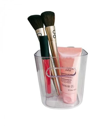 SmartStore Compact Organizer Clear9,5x9,5x10,5cm I Extra robuste Aufbewahrungsbox & Ablage I 100% BPA-freies SAN Plastik I Organisation für Küche, Kühlschrank, Schubladen I Kompakt & stapelbar
