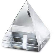 Pro-Ject Glass Record Weight, stylisches Plattengewicht für Dark Side of The Moon Turntable