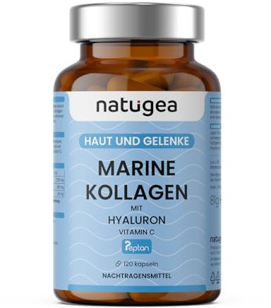 Collagene Acido Ialuronico. 2480 MG/g con PEPTAN® F HD. Collagene Idrolizzato con Vitamina C. Fino a 2 MESI di trattamento - natugea®