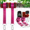 Awroutdoor Fixation pour balançoire, Ensemble de Fixation pour hamac, Fixation pour Chaise Suspendue avec 2 Coussinets de Protection pour Arbres et 2 mousquetons de qualité supérieure (Rouge)