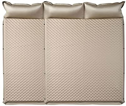 Isomatte Camping 3 Personen,5 cm UltraThick Elastischer Schwamm Selbstaufblasende Camping Matte Leichte Camp Sleep Pad mit Kissen für Rucksackreisen Reisen und Wandern Luftmatratze