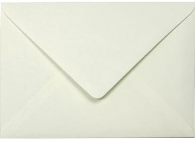 Netuno 100 farbige Briefumschläge Creme DIN B6 12,5 x 17,5 cm 120g Materica Liemestone bunte Umschläge edel hochwertig Briefhüllen Naturpapier ökologische Kuverts elegant für Einladungen Hochzeit