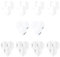 Harrows White Dart Flights | 10 x Sets Dart-Flights (insgesamt 30 Flights) I 100-Mikron-Dart-Flights I Premium Extra Strong Hergestellt in Großbritannien I Professionelles Dart-Zubehör