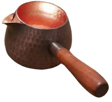 Fenteer Kupferteekanne, türkische Kaffeekanne, Teekocher, Zubehör für, 300 ml, gehämmerter Teekessel, Teekessel für Teehäuser, Haus, Stil c