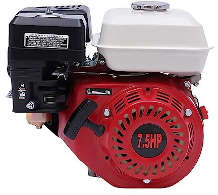 Motore a benzina da 7,5 CV, 5100 W, 4 tempi, Go Kart con motore a benzina 212 cc, per generatore Go-Kart compressore, betoniera, motore ad alte prestazioni per una maggiore durata