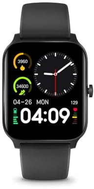 Nedis SmartLife-Watch - LCD - IP68 - Maximale Nutzungsdauer: 14400 min - Android/IOS - Schwarz