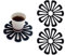 Aiweijia 2pcak Silicone Trivet Mat Non-Slip Heat Resistant Kitchen Pot Placemats Pot Holders Mat Dinner Plate Mat Waterproof Bowl Plate Mat Anti-scalding Mat for Household Black