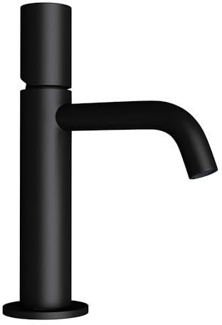 Mai & Mai Wasserhahn Bad Armatur Waschtischarmatur Schwarz matt Spültischarmatur 20,7 cm hoch Einhebelmischer WAO-7701