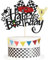 1 PCS Race Car Cake Topper, Car Cake Decrations birthday decorations, Glitter Traffic Light Wheel Trophy Flag for Racing Sports Theme Party (Multicolour)