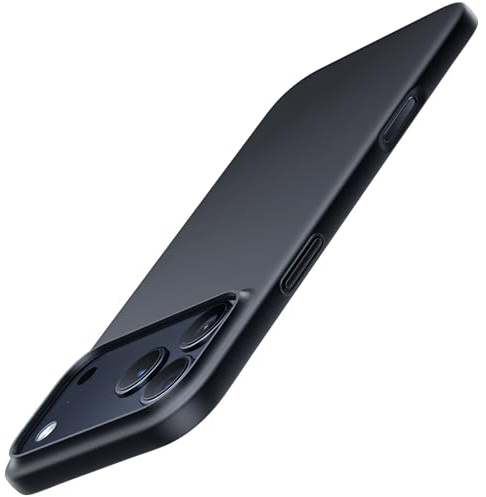 TORRAS Ultra thin for iPhone 17 Pro Max Case, Slim Protective & Velvety Touch Case for iphone 17 Pro Max, Anti-Scratch Hard Plastic Lightweight 17 pro max cover, Matte Black
