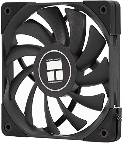 Thermalright TR C12015B CPU Fan Computer Case Fan Quiet 4-Pin PWM PC Fan 15 mm Slimline Cooling Fan 120 mm CPU Fan (Black)