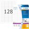 HERMA 5071 Dia Etiketten, 25 Blatt, 43,2 x 8,5 mm, 128 pro A4 Bogen, 3200 Stück, selbstklebend, bedruckbar, matt, blanko Papier Diarahmen-Aufkleber, weiß