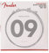Fender Super Bullet® Strings for Electric Guitar, Nickel Plated Steel, Bullet End, 3250L Gauges .009-.042, (6)