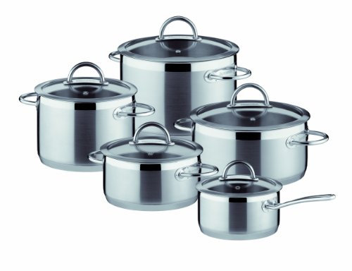 Tescoma Batteria di pentole, Acciaio Inossidabile, Set 10 Pezzi