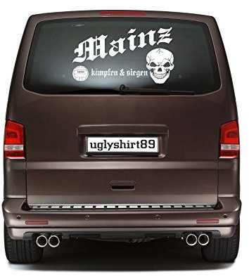 uglyshirt89 Mainz Autoaufkleber 45 cm | Hardcore | Sticker | Aufkleber | KSM1