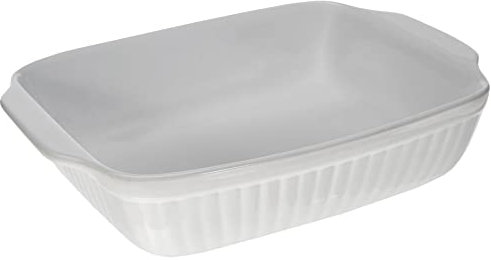 Home Auflaufform rechteckig, 33.5 x 24 x 8 cm, weiß