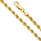 PRINS JEWELS 14 Karat / 585 Gelbgold Kordel Armband 4.40 mm. Breit (21)