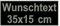 Aufnäher personalisiert mit deinem Wunschtext rechteckig (Rec1) 35x15cm (wahlweise zum Annähen, mit Klett oder zum Aufbügeln)