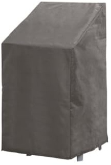 Perel Schutzhaube für Stapelstühle 66 x 66 x 128 cm, Wasser- und UV-beständig, robuste Abdeckung für 4–6 Stühle, atmungsaktives Gewebe, ideal für den Außenbereich