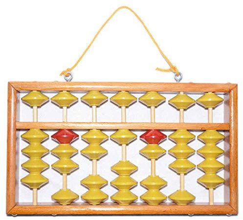 7 Colonne Non-Glissement Pendaison en Bois Boulier Chinois Soroban Outil EDucatif Calculatrice MathéMatique pour ETudiant Professeur