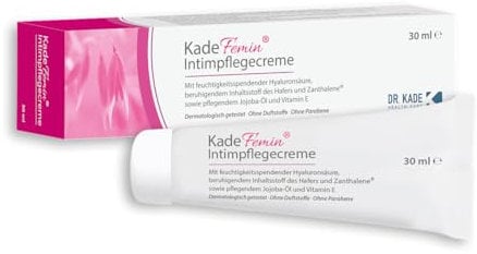 KadeFemin Intimpflegecreme: Die beruhigende Intimhygiene für Frauen mit feuchtigkeitsspendender Hyaluronsäure, 30 ml