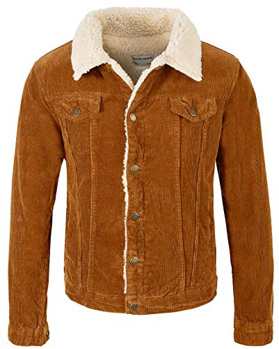 Rock Creek Herren Cordjacke Winterjacke Teddyfutter H-211