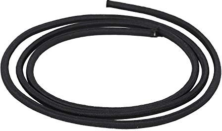 Trimming Shop 4 mm breite Bungee-Seil-Gummiseil, dehnbarer Gurt, runde elastische Schnur zum Nähen, Kajaks, DIY Bastelprojekte, Rucksack, Zeltstangen (schwarz, 5 m)