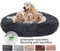 Hundebett Flauschig, Hundekissen Rund Haustierbett Donut Katzenbett Waschbar, kuschelbett Hund für Katzen Hunde (Ø 50-120cm / 7 Größen)