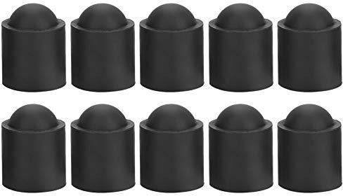 CHICIRIS 10 Uds Tapa de Taco de Billar, Tapones de Goma de Taco de Billar, tapón de protección de Palo de Tacos de Billar, para Accesorios de Billar de Billar con Punta de Taco de Billar(Negro)