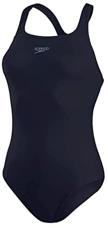 Speedo Damen Eco Endurance+ Medalist Badeanzug | Athletische Passform | Klassisches Design | Recyclingmaterial | Chlorbeständig | Besonders flexibel Badeanzug, True Navy, 38
