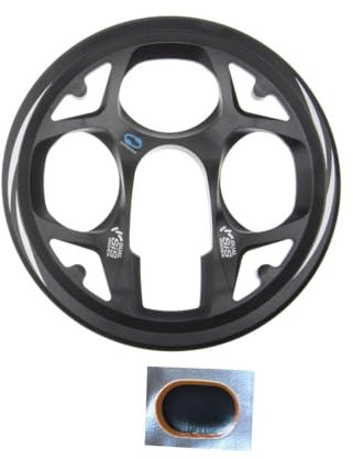 Shimano Kettenschutz Kettenschutzring für FC-M311 Kunststoff Schwarz 48 Zähne mit Befestigungsschraube inkl. Schlauchflicken