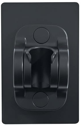YICI Support de pommeau de douche sans perçage - Adhésif puissant - Angle réglable - Noir - 12 cm