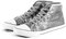 Party Factory Pailletten Schuhe, Silber Glitzer, Größe 42, für Damen und Herren, Designer Turnschuhe, Sneaker für Karneval