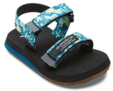Quiksilver Bébé garçon Monkey Caged Sandale, Bleu Bleu Jaune, 22 EU