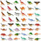 EKKONG Dinosaurier Spielzeug, 48 Stück Dino Figuren Verschiedene Mini Dinosaurier Figuren Adventskalender Füllung Kinder Jungen Mädchen ab 3 Jahren